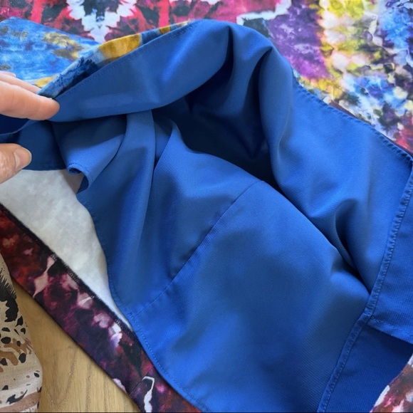 Alice + Olivia Coley  Tie dye Mini Shift Dress kaleidoscope Sleeveless Size 0 - Picture 11 of 12